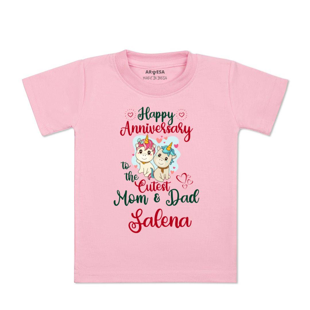 Arvesa Happy Anniversary Mom & Dad Baby Boy & Girl Dress