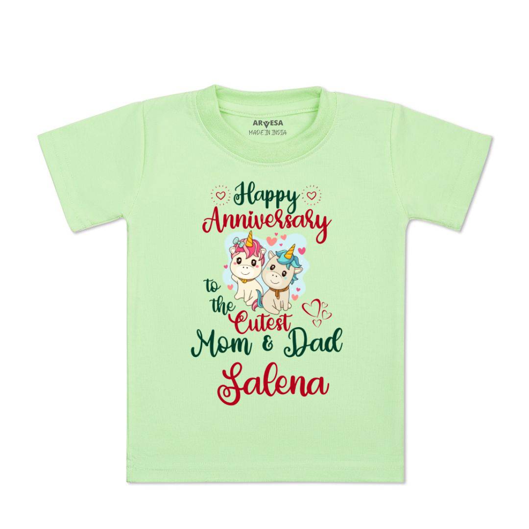 Arvesa Happy Anniversary Mom & Dad Baby Boy & Girl Dress