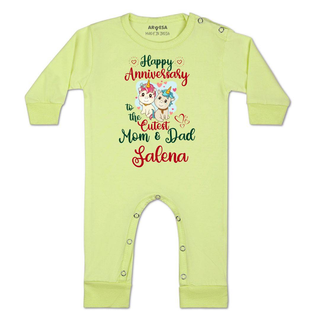 Arvesa Happy Anniversary Mom & Dad Baby Boy & Girl Dress