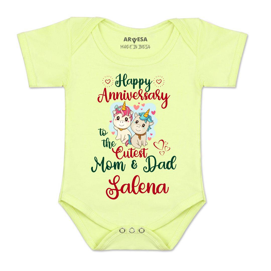 Arvesa Happy Anniversary Mom & Dad Baby Boy & Girl Dress