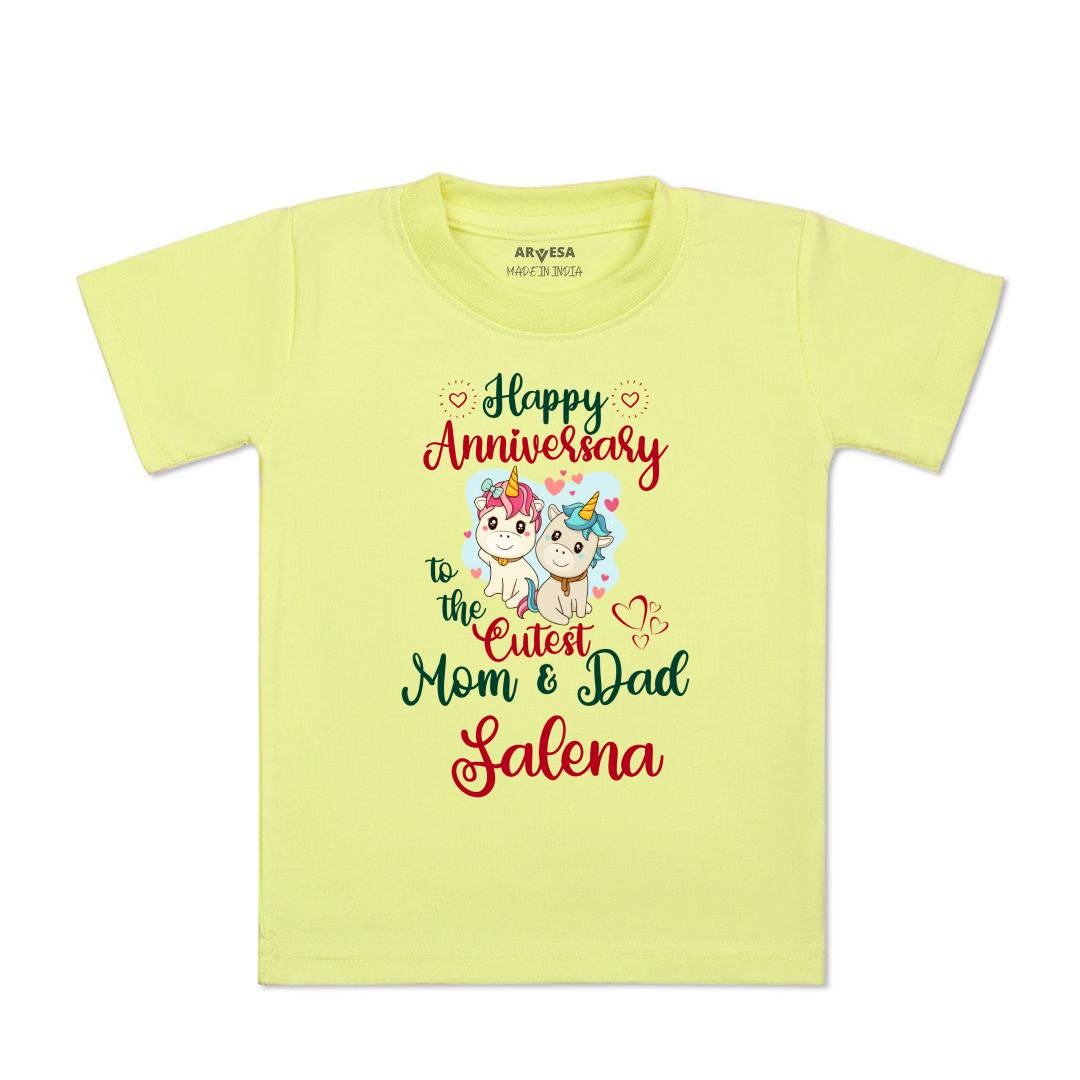 Arvesa Happy Anniversary Mom & Dad Baby Boy & Girl Dress