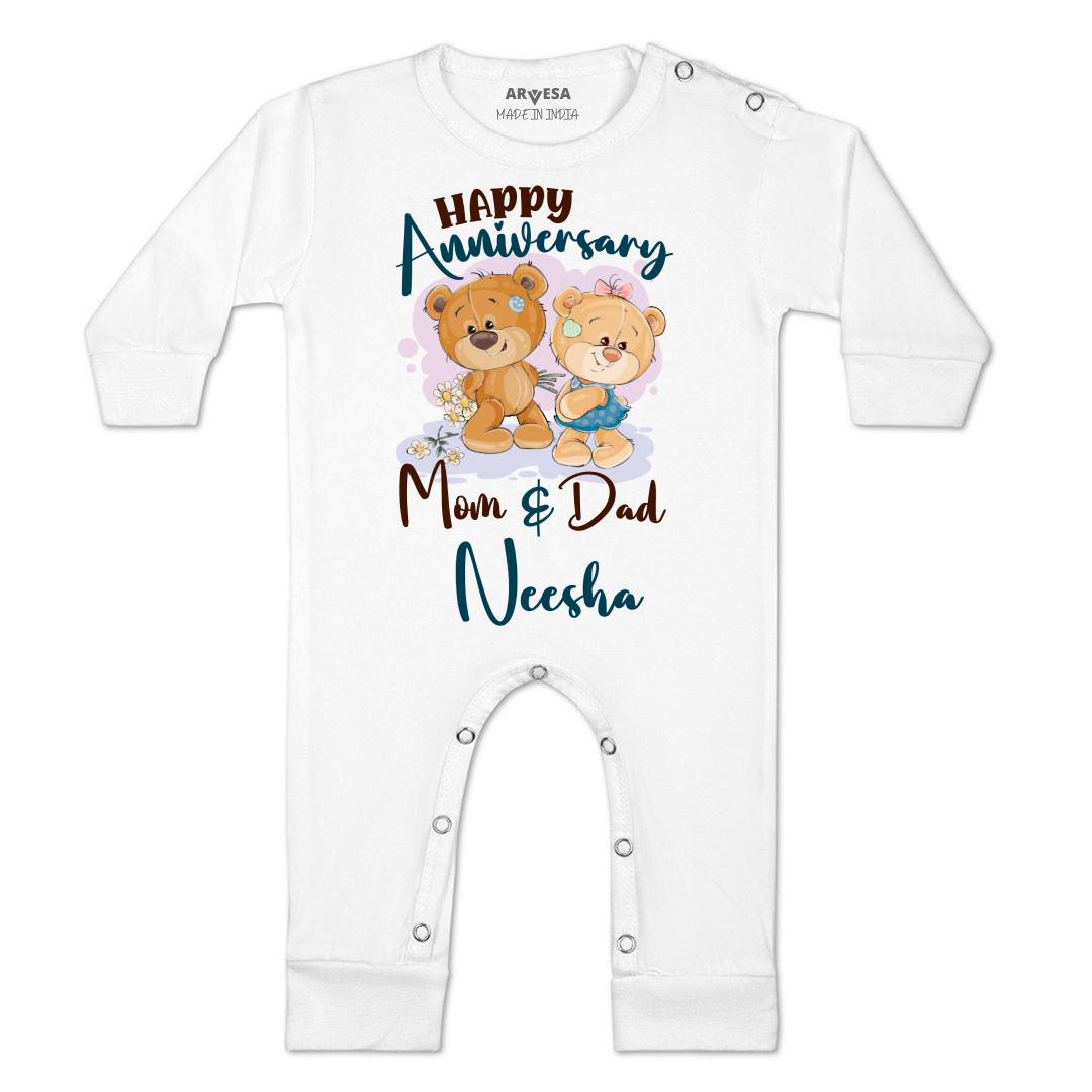 Arvesa Happy Anniversary Mom & Dad Baby Boy & Girl Dress