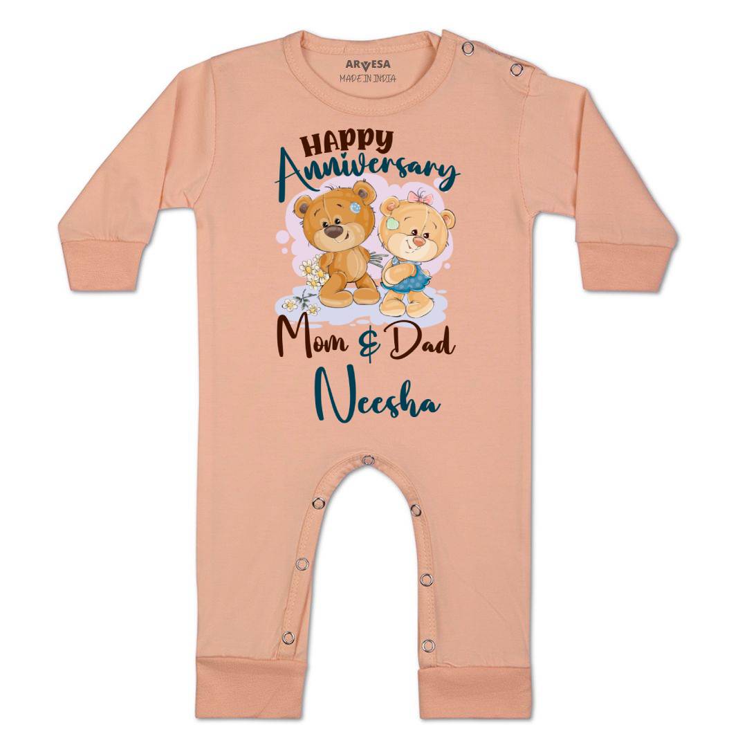 Arvesa Happy Anniversary Mom & Dad Baby Boy & Girl Dress