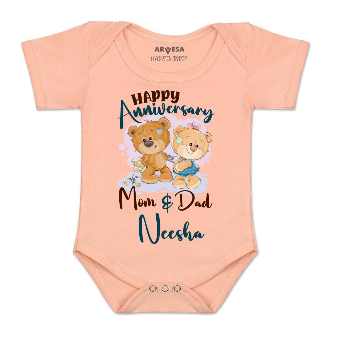 Arvesa Happy Anniversary Mom & Dad Baby Boy & Girl Dress