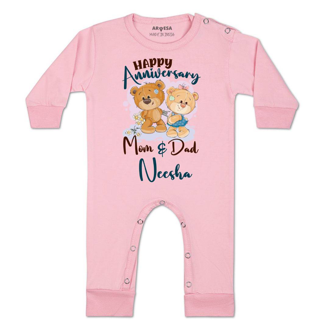 Arvesa Happy Anniversary Mom & Dad Baby Boy & Girl Dress
