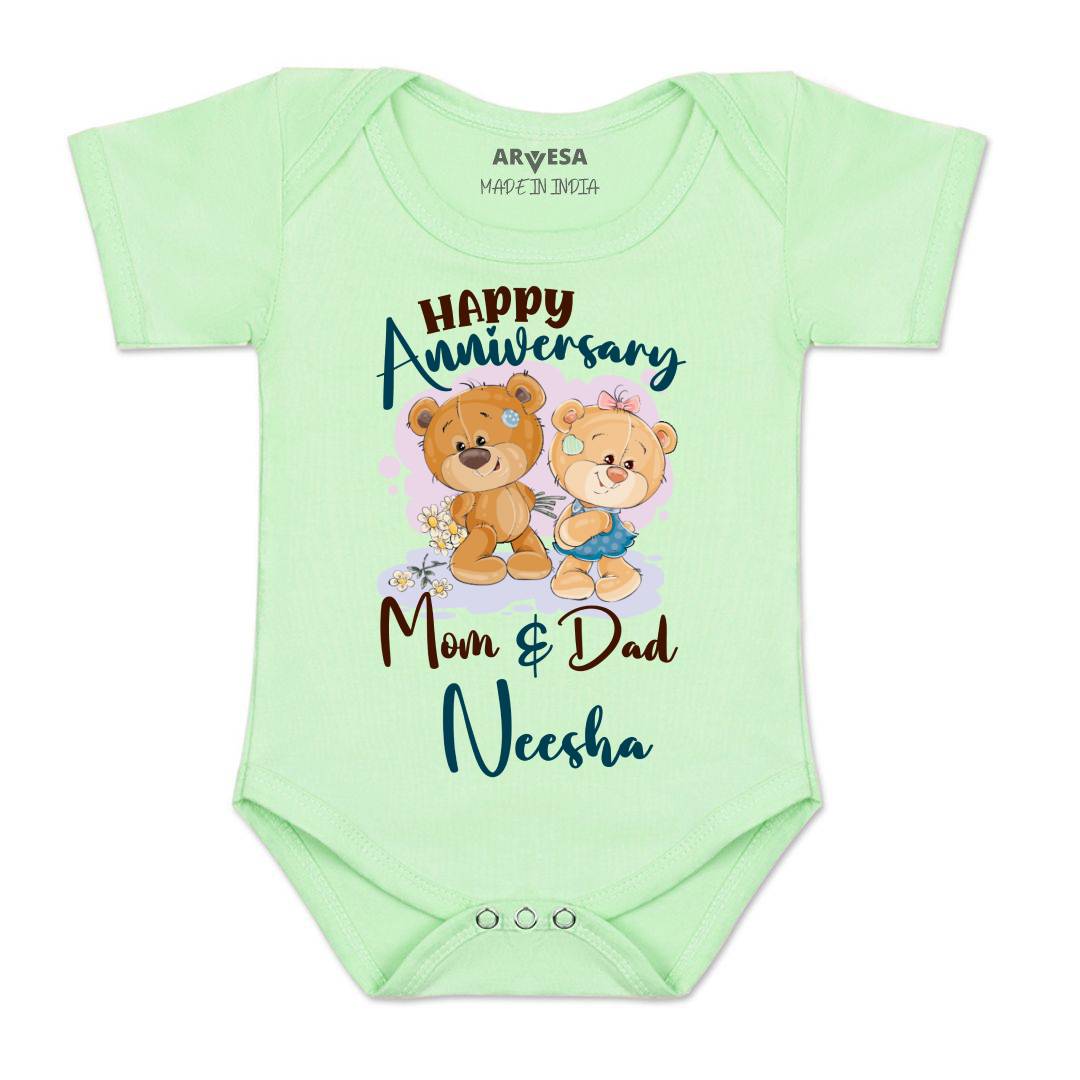 Arvesa Happy Anniversary Mom & Dad Baby Boy & Girl Dress