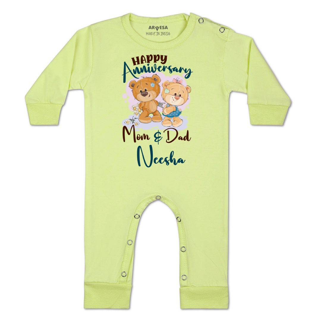 Arvesa Happy Anniversary Mom & Dad Baby Boy & Girl Dress