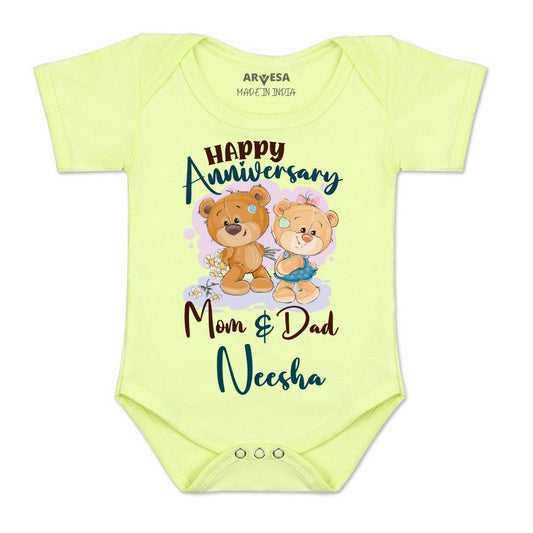 Arvesa Happy Anniversary Mom & Dad Baby Boy & Girl Dress