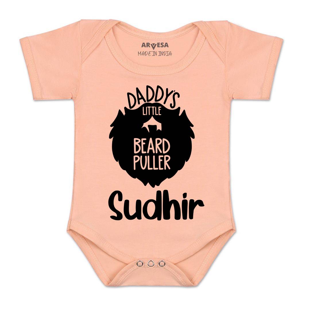 Arvesa Daddy Little Beard Puller Baby Boy & Girl Dress