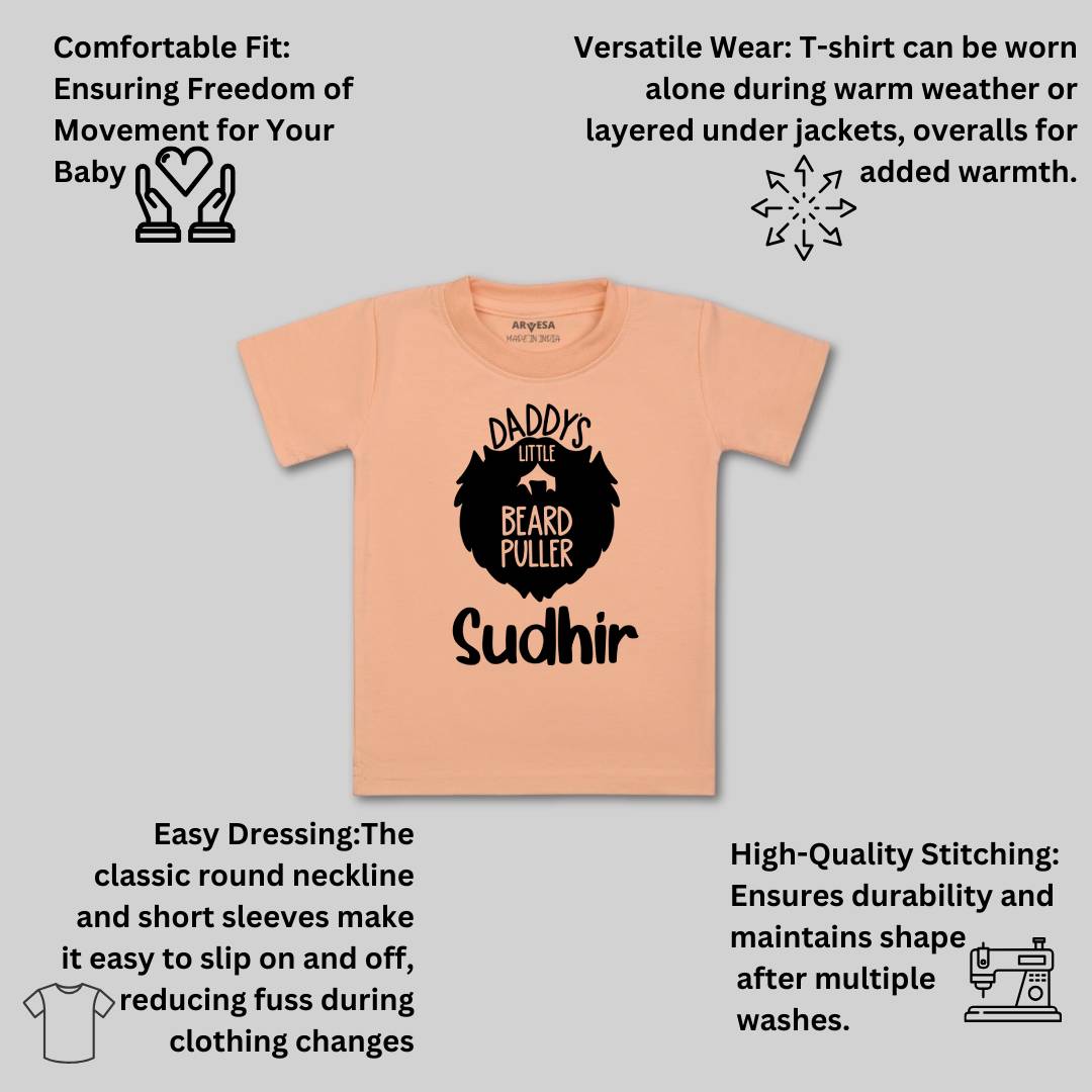 Arvesa Daddy Little Beard Puller Baby Boy & Girl Dress