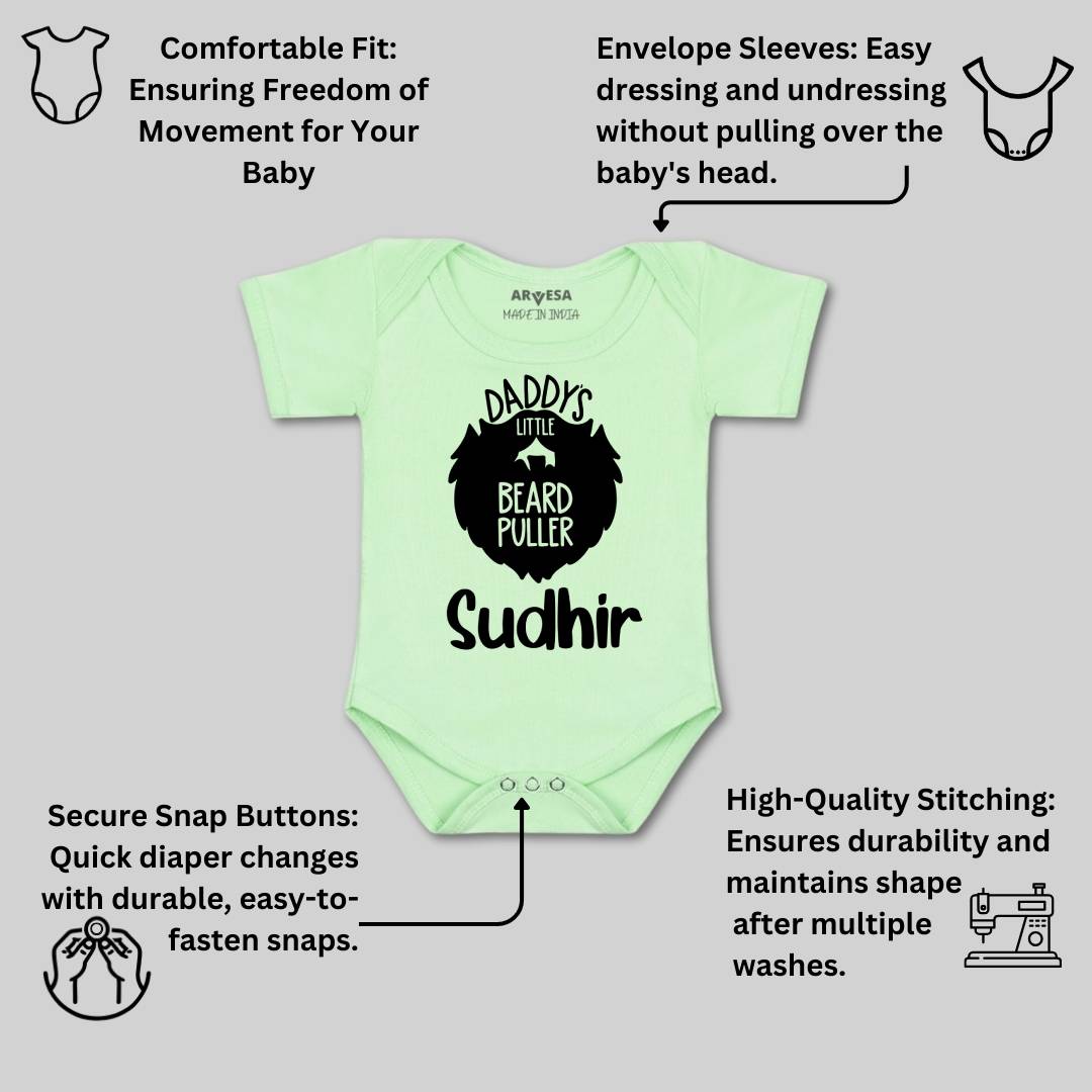 Arvesa Daddy Little Beard Puller Baby Boy & Girl Dress
