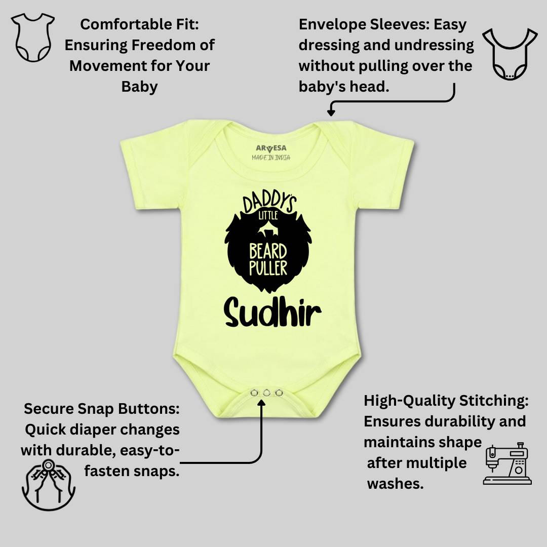 Arvesa Daddy Little Beard Puller Baby Boy & Girl Dress