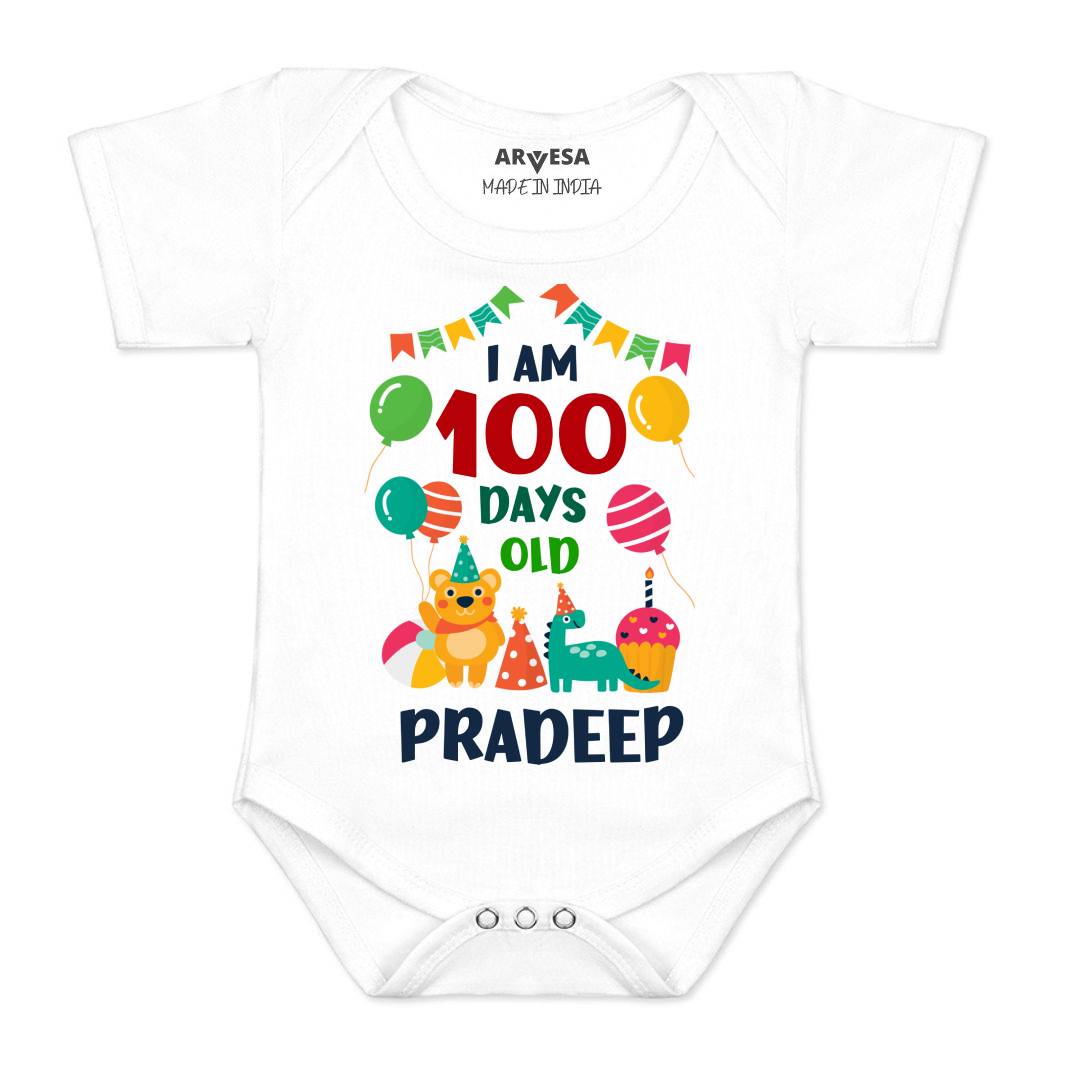 Arvesa 100 Days Birthday Baby Boy & Girl Dress
