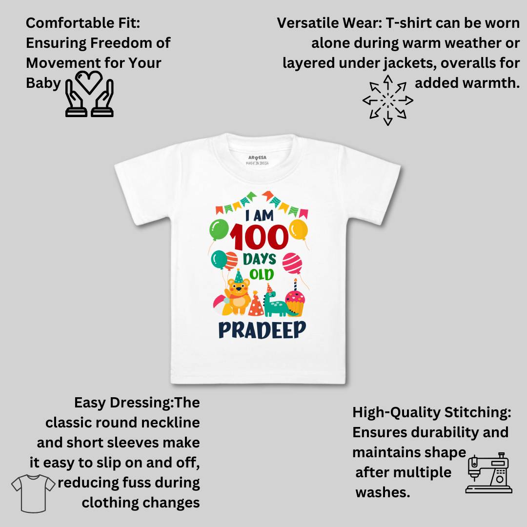Arvesa 100 Days Birthday Baby Boy & Girl Dress