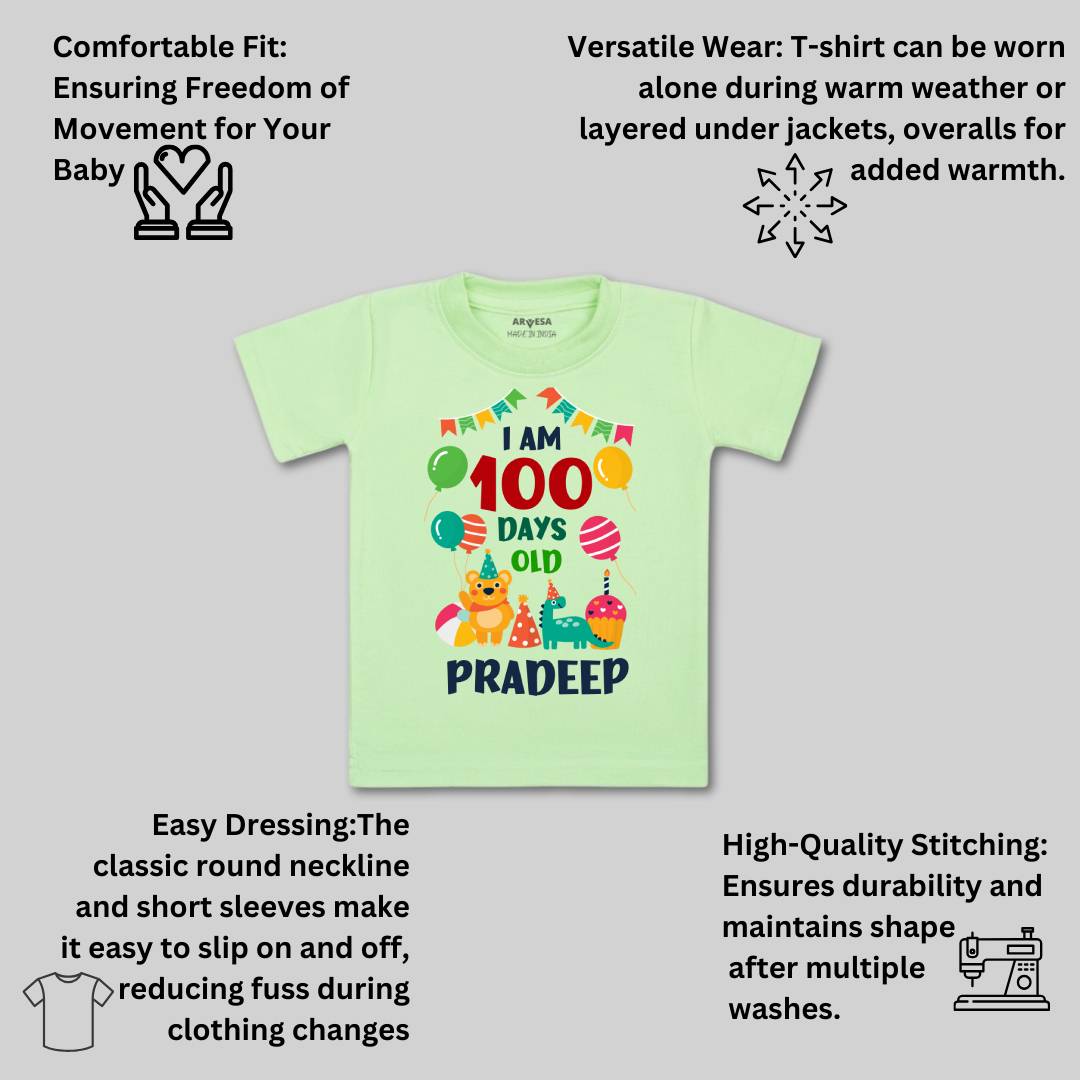 Arvesa 100 Days Birthday Baby Boy & Girl Dress