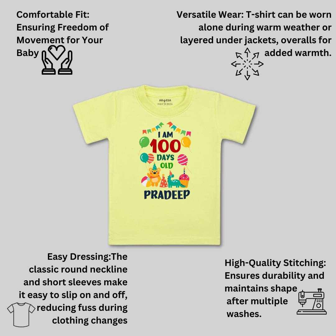 Arvesa 100 Days Birthday Baby Boy & Girl Dress