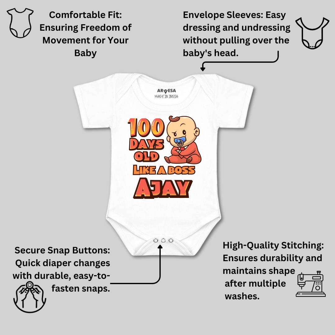 Arvesa 100 Days Birthday Baby Boy & Girl Dress