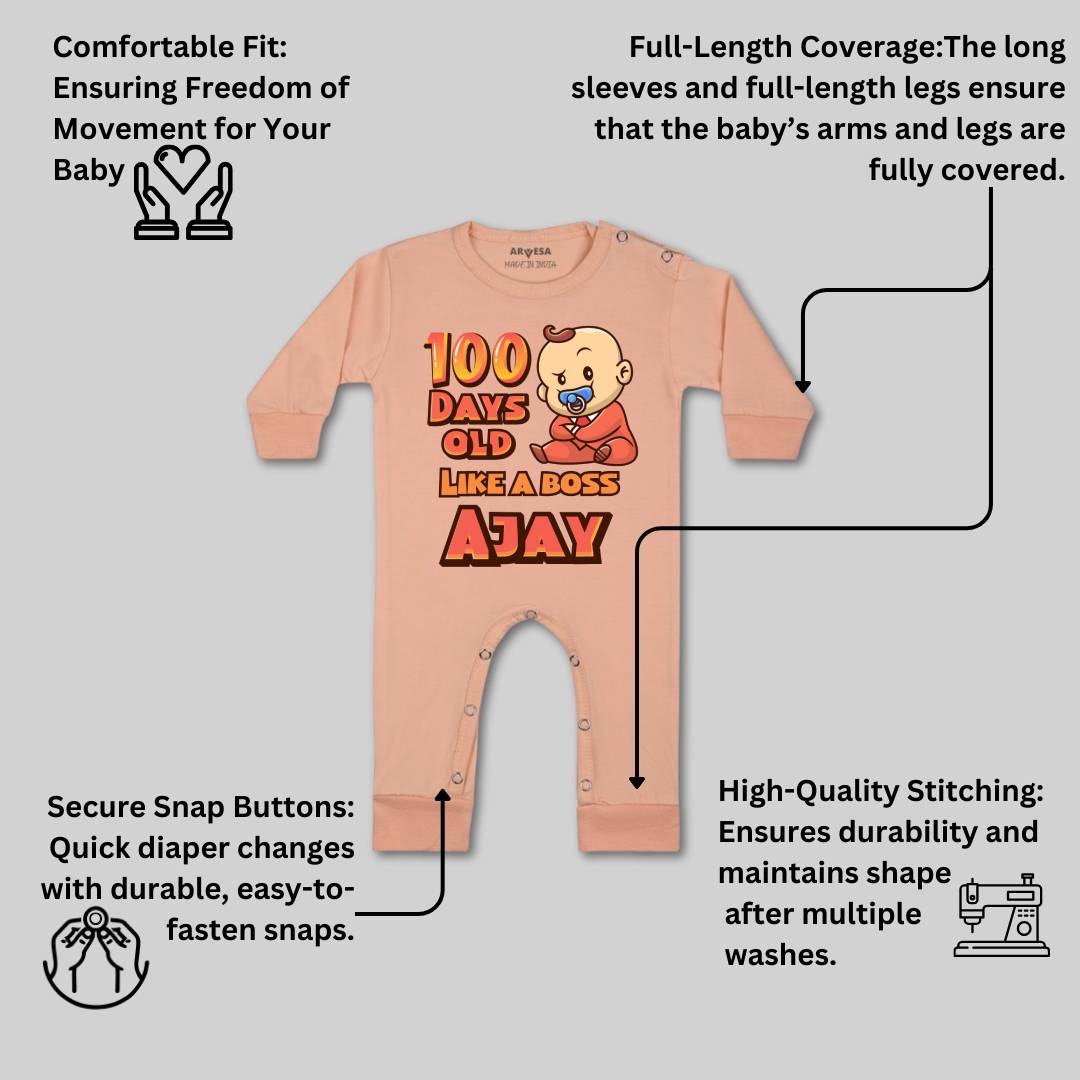 Arvesa 100 Days Birthday Baby Boy & Girl Dress