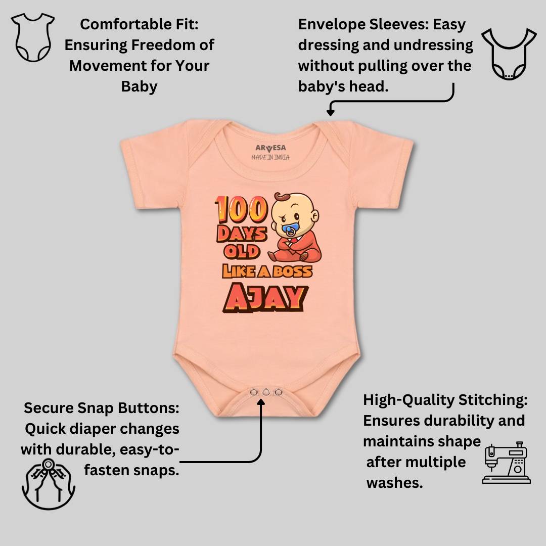 Arvesa 100 Days Birthday Baby Boy & Girl Dress