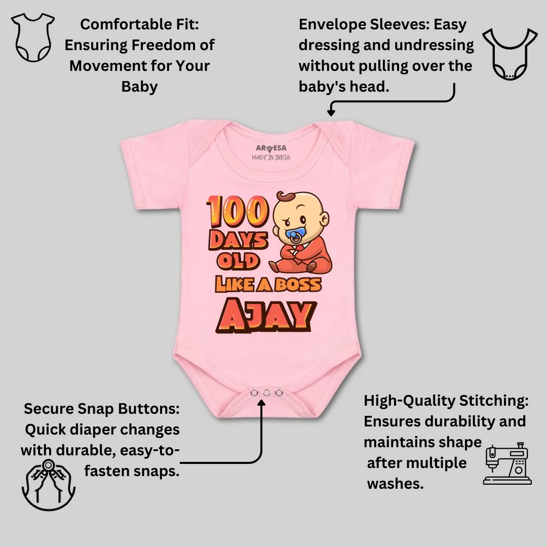 Arvesa 100 Days Birthday Baby Boy & Girl Dress