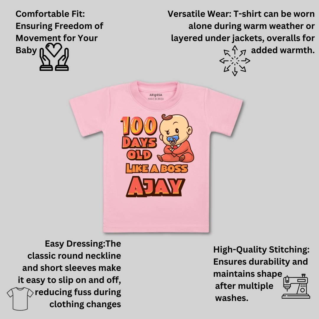 Arvesa 100 Days Birthday Baby Boy & Girl Dress