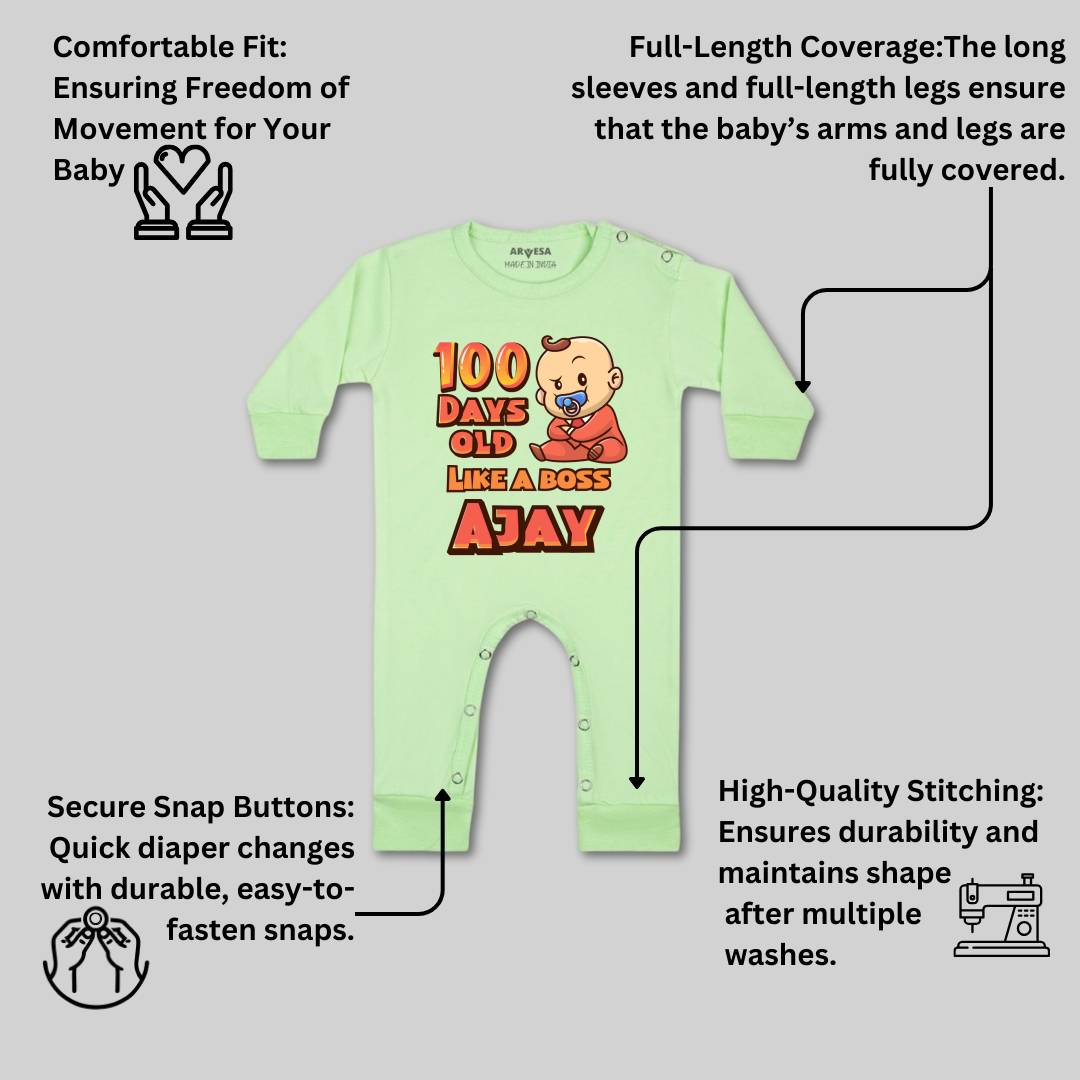 Arvesa 100 Days Birthday Baby Boy & Girl Dress