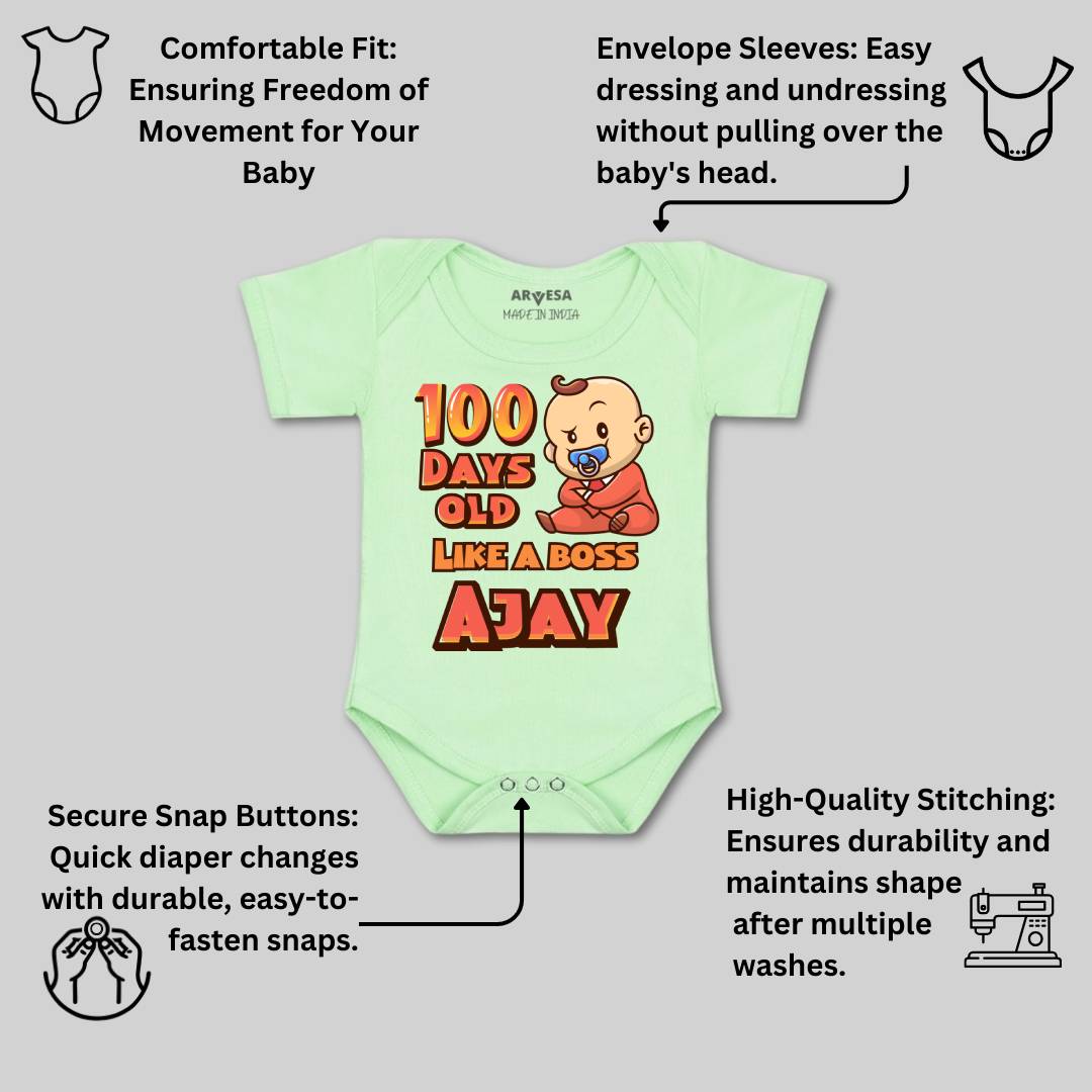 Arvesa 100 Days Birthday Baby Boy & Girl Dress