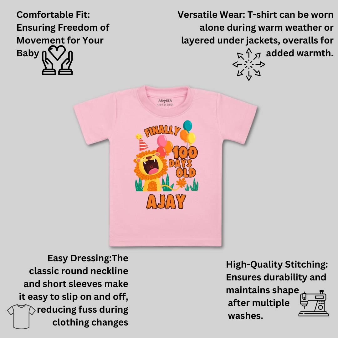 Arvesa 100 Days Birthday Baby Boy & Girl Dress