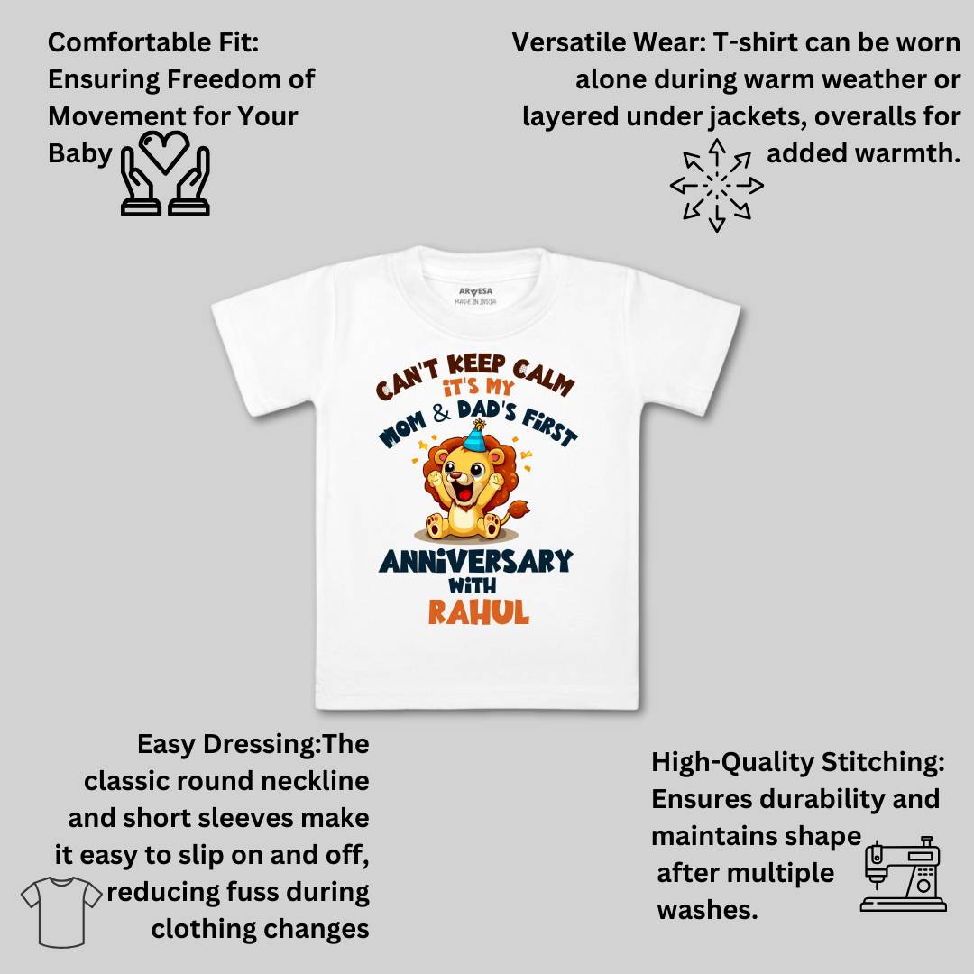 Arvesa Mom & Dad Anniversary With Me Baby Boy & Girl Dress