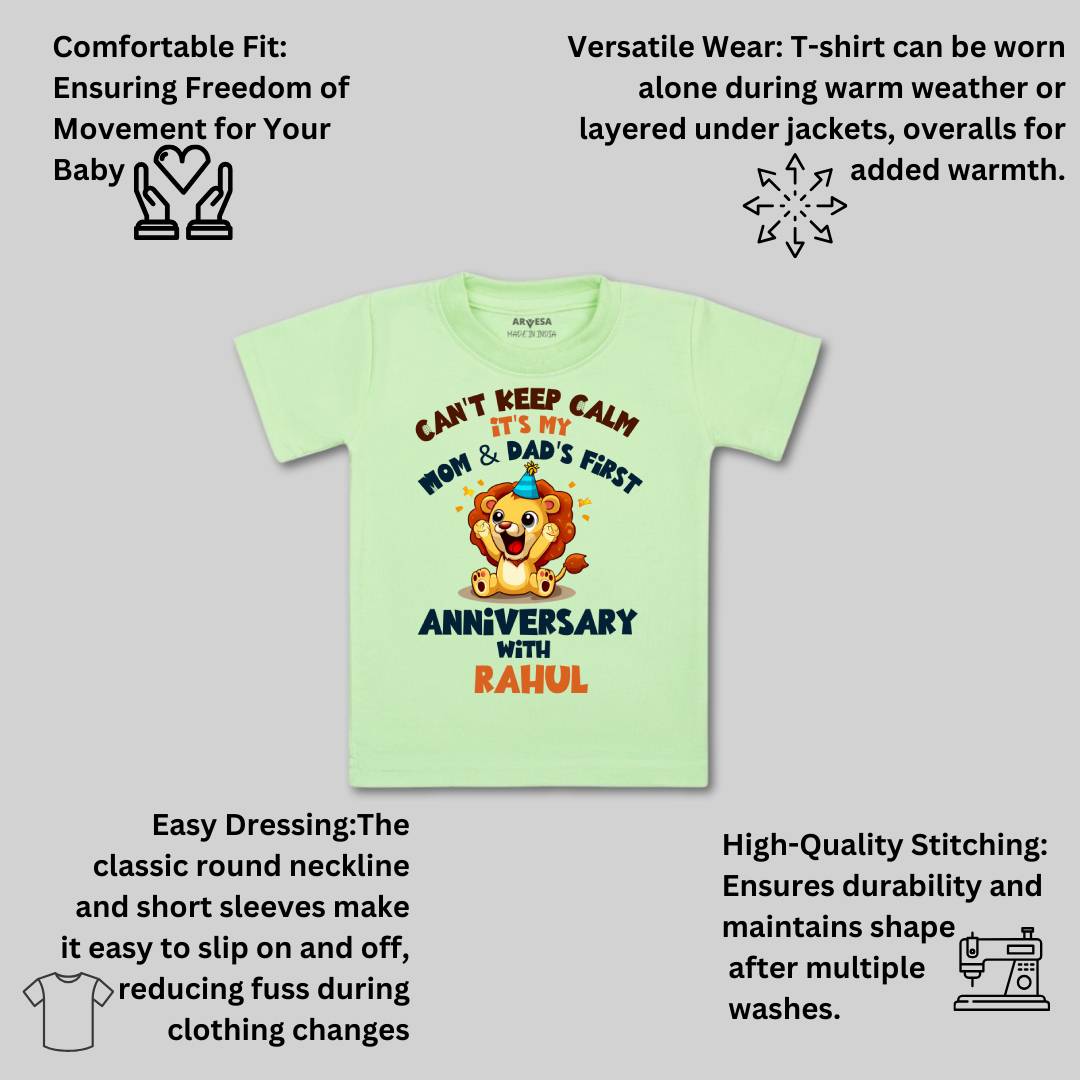 Arvesa Mom & Dad Anniversary With Me Baby Boy & Girl Dress