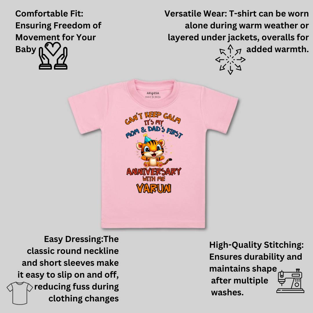 Arvesa Mom & Dad Anniversary With Me Baby Boy & Girl Dress
