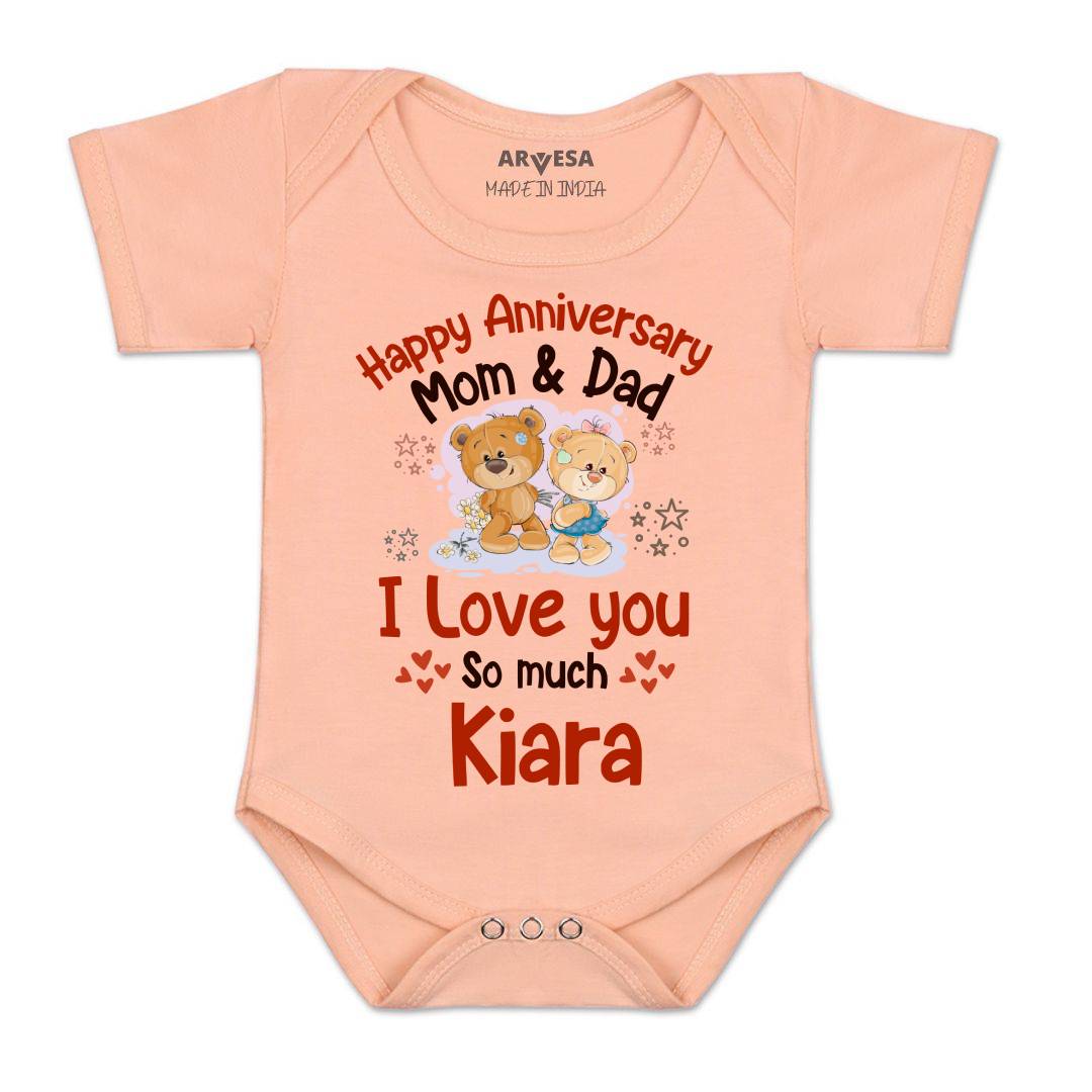 Arvesa Happy Anniversary Mom & Dad Baby Boy & Girl Dress