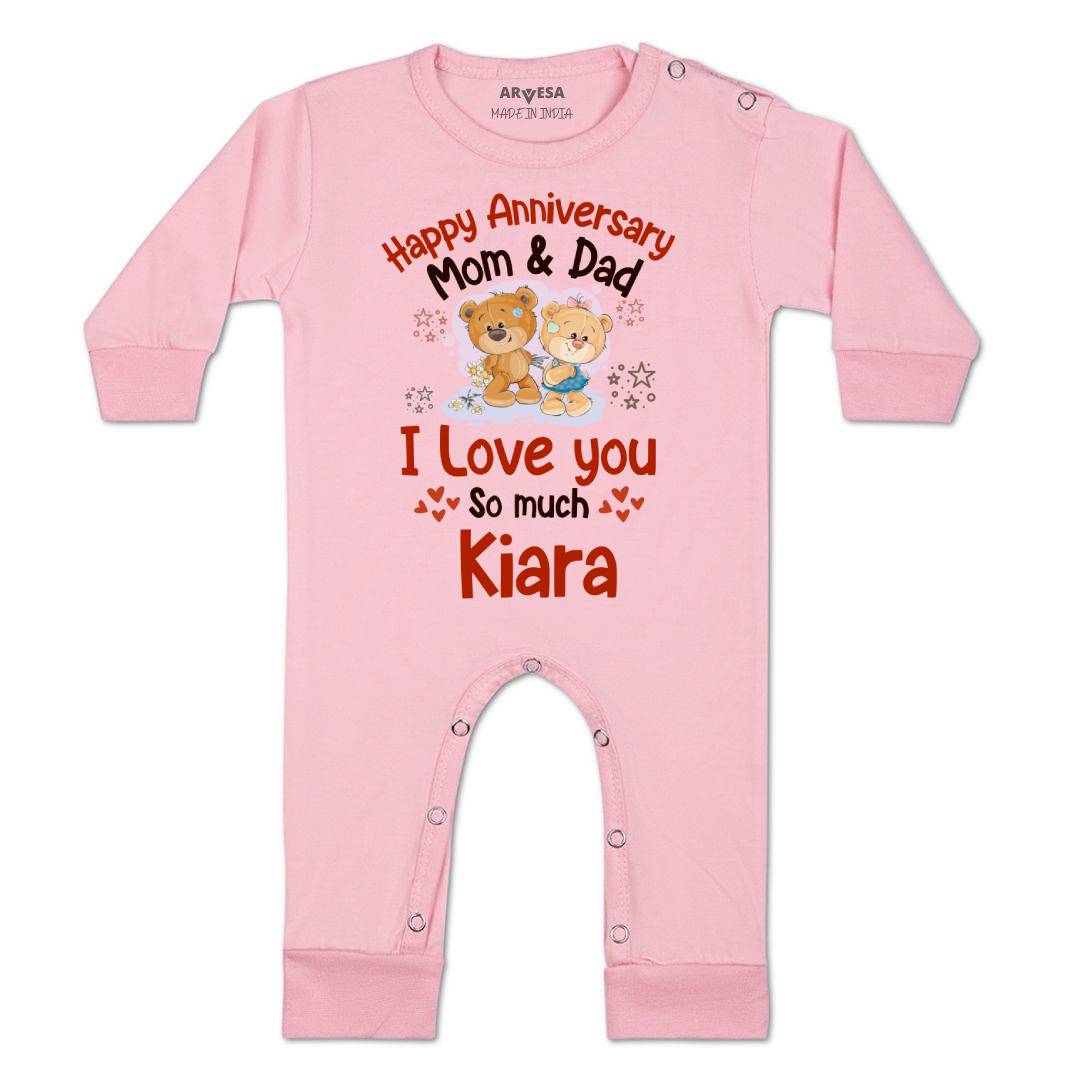 Arvesa Happy Anniversary Mom & Dad Baby Boy & Girl Dress