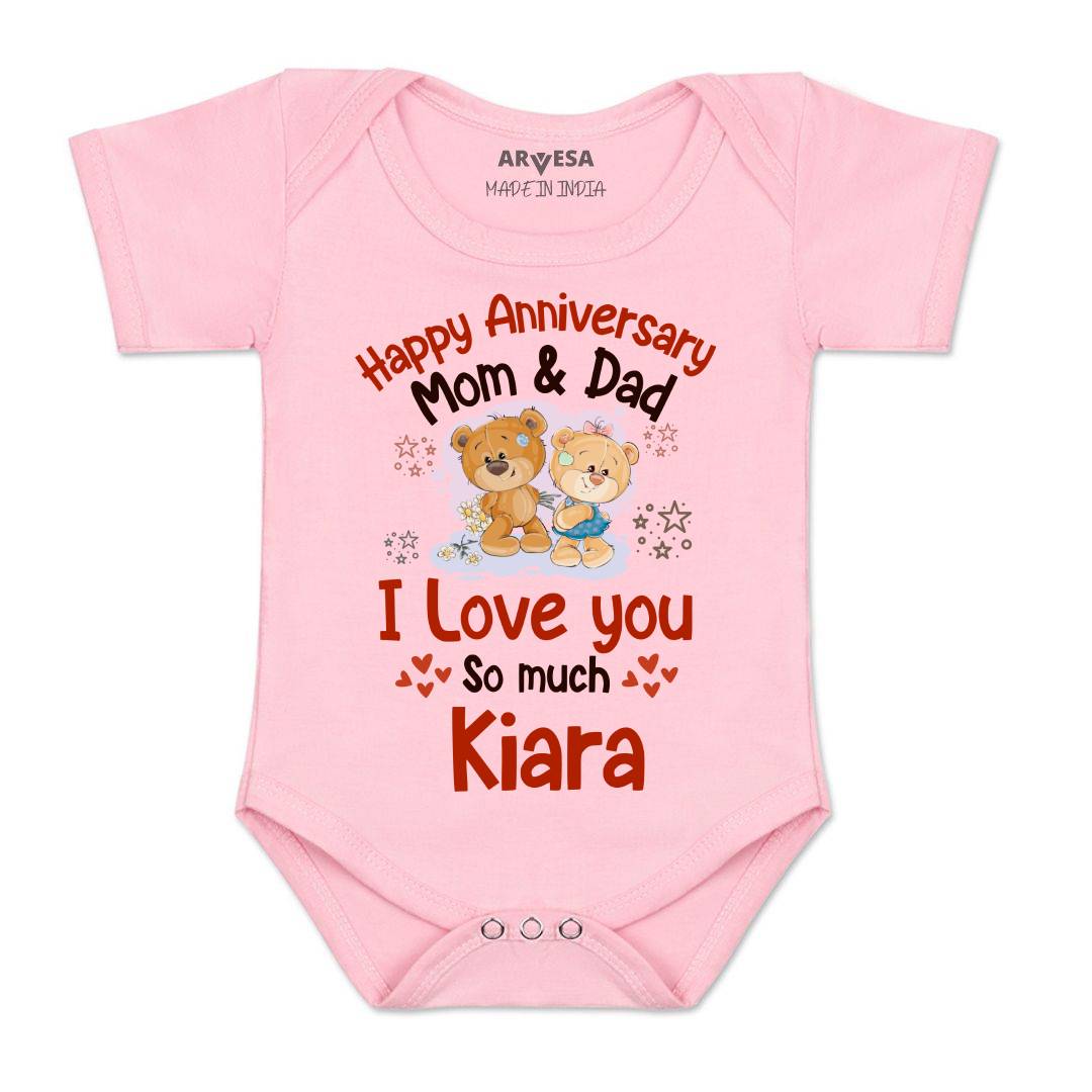 Arvesa Happy Anniversary Mom & Dad Baby Boy & Girl Dress