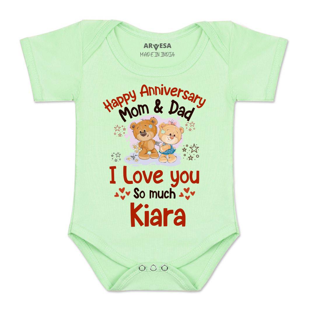Arvesa Happy Anniversary Mom & Dad Baby Boy & Girl Dress