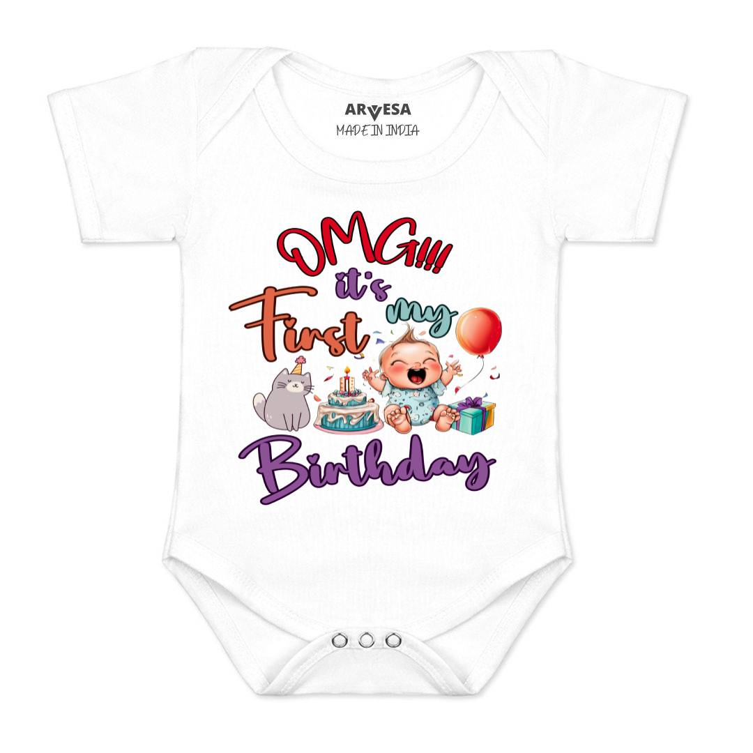 Arvesa Design-1397 Birthday Occasion Baby Outfit.