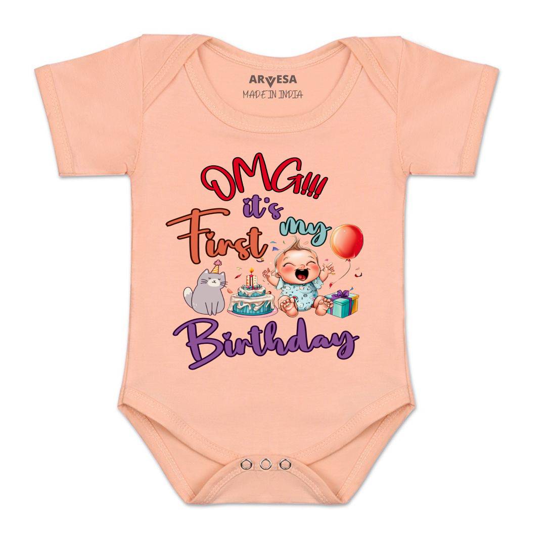 Arvesa Design-1397 Birthday Occasion Baby Outfit.
