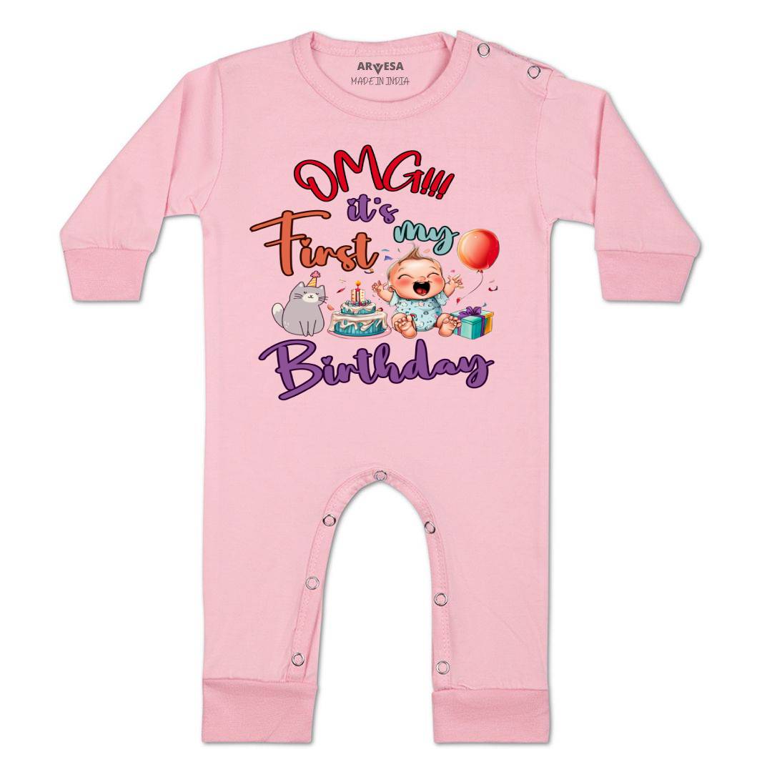 Arvesa Design-1397 Birthday Occasion Baby Outfit.