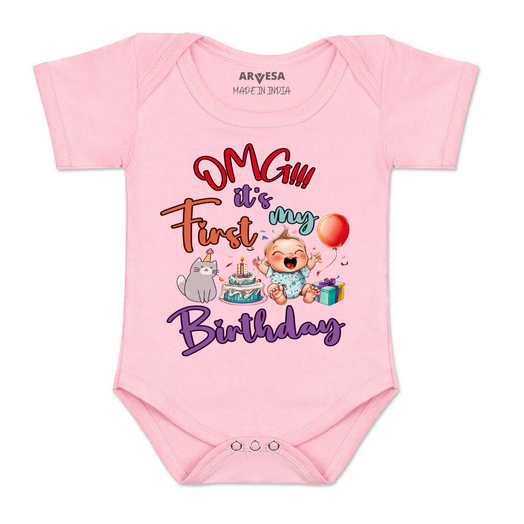 Arvesa Design-1397 Birthday Occasion Baby Outfit.
