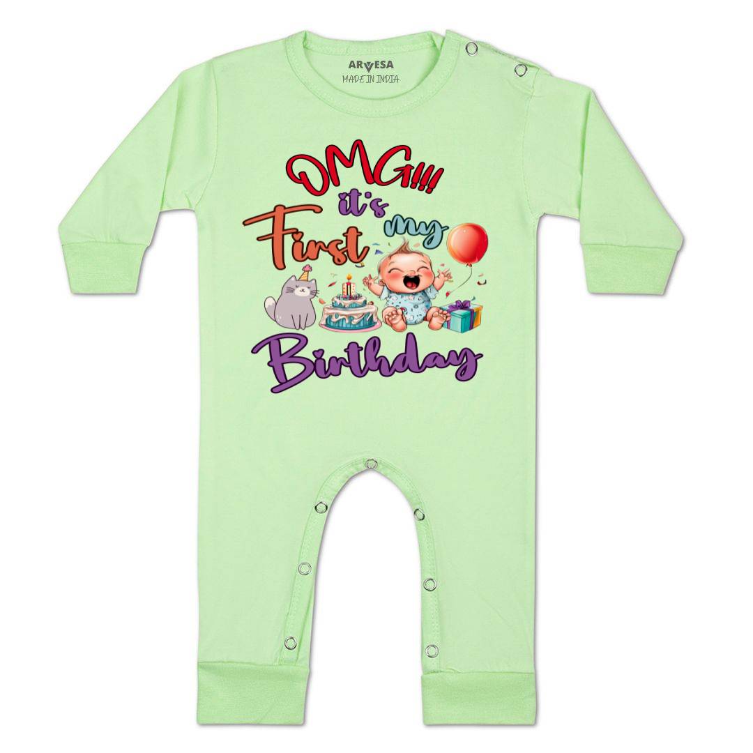 Arvesa Design-1397 Birthday Occasion Baby Outfit.
