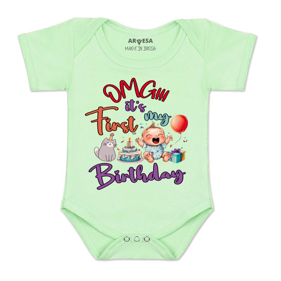 Arvesa Design-1397 Birthday Occasion Baby Outfit.