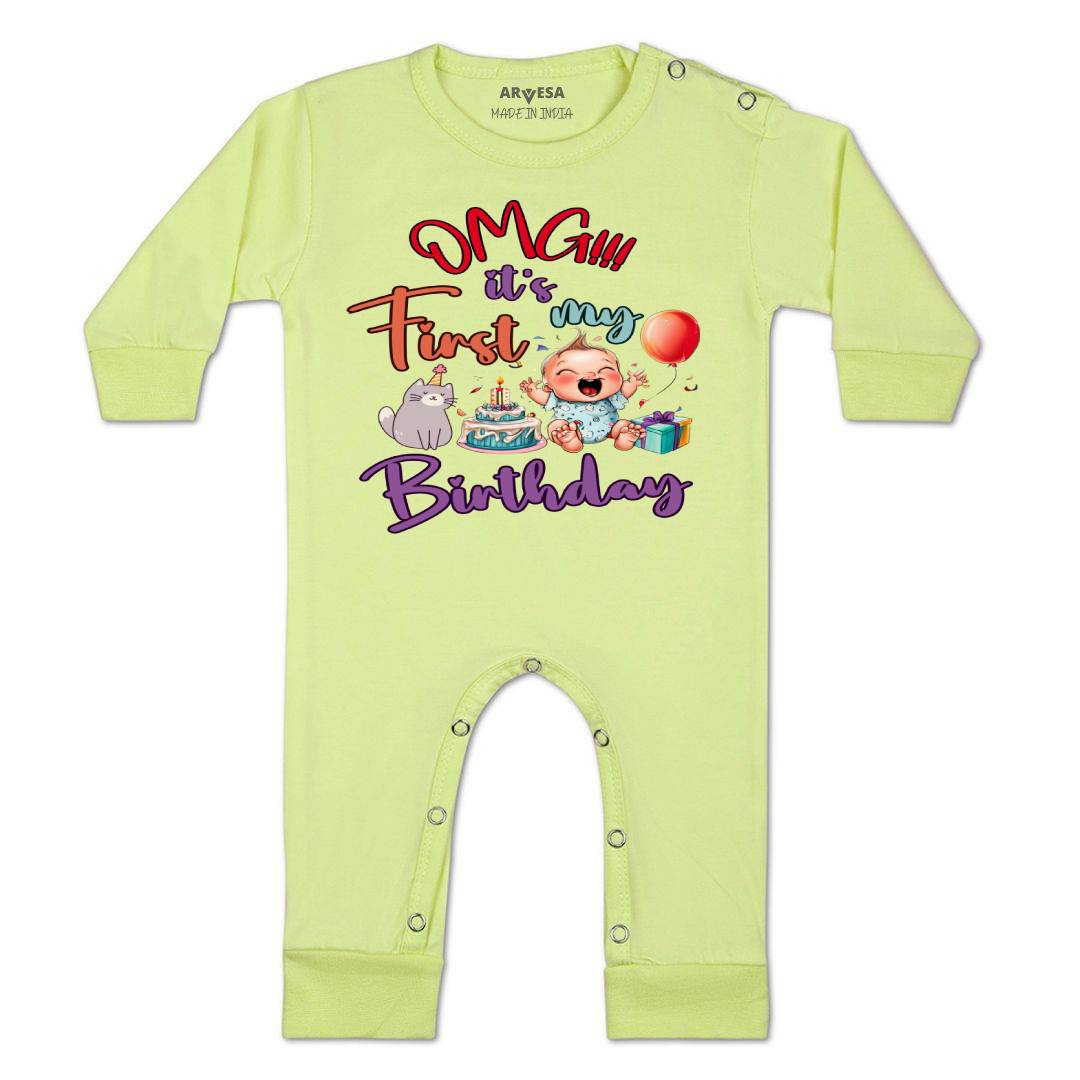 Arvesa Design-1397 Birthday Occasion Baby Outfit.