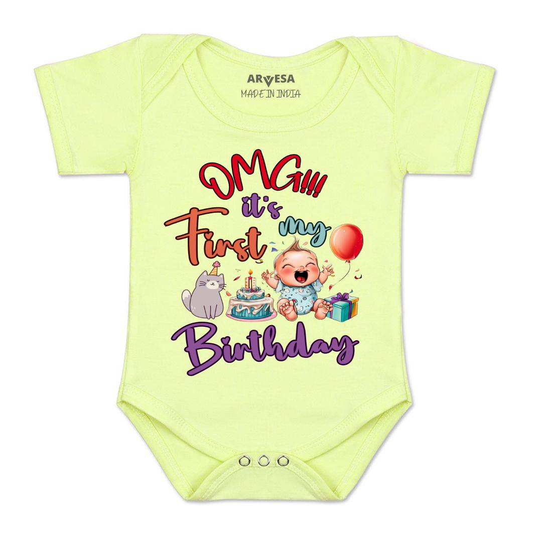 Arvesa Design-1397 Birthday Occasion Baby Outfit.