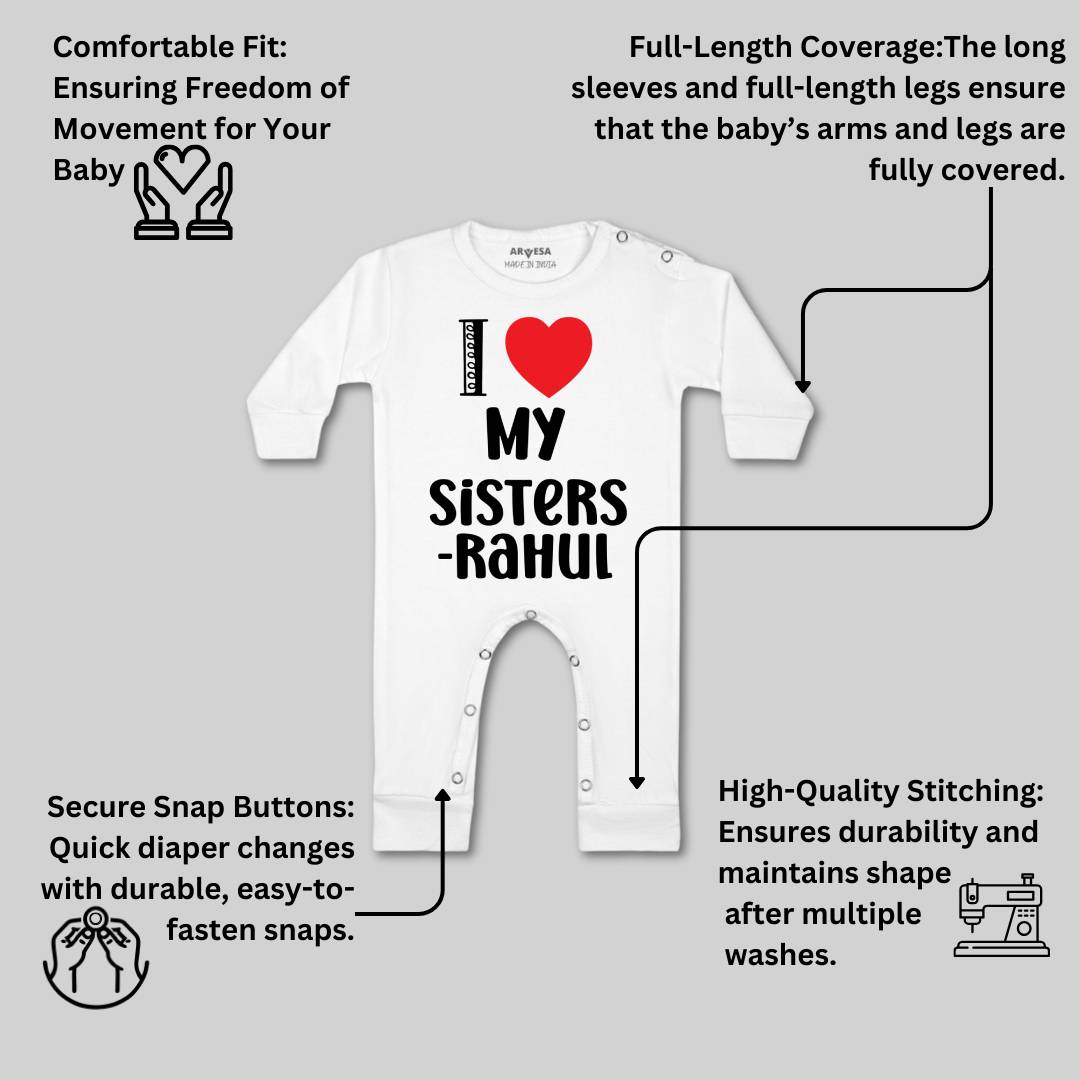 Arvesa I Love My Sister Baby Boy & Girl Dress