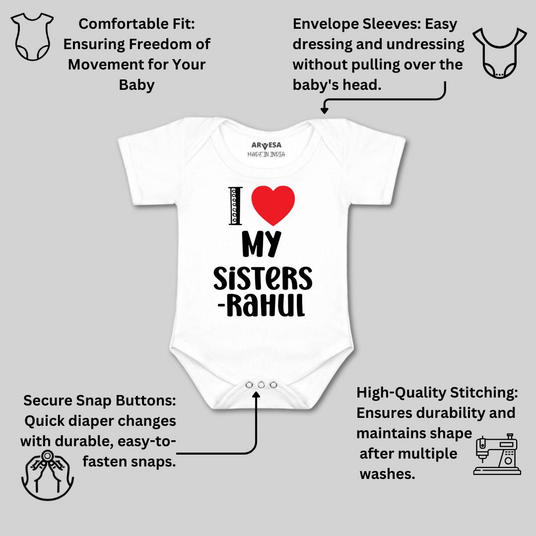 Arvesa I Love My Sister Baby Boy & Girl Dress