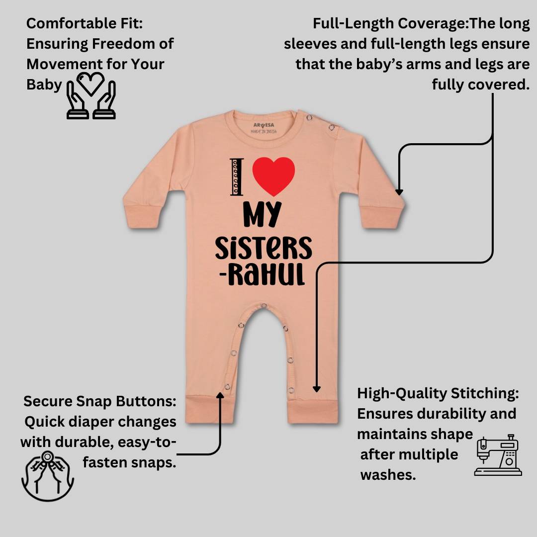 Arvesa I Love My Sister Baby Boy & Girl Dress