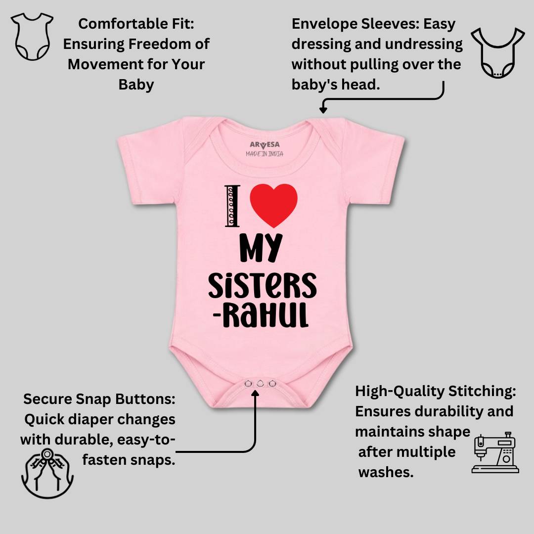 Arvesa I Love My Sister Baby Boy & Girl Dress