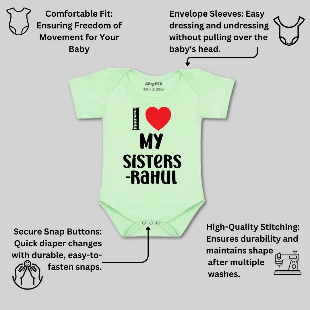 Arvesa I Love My Sister Baby Boy & Girl Dress