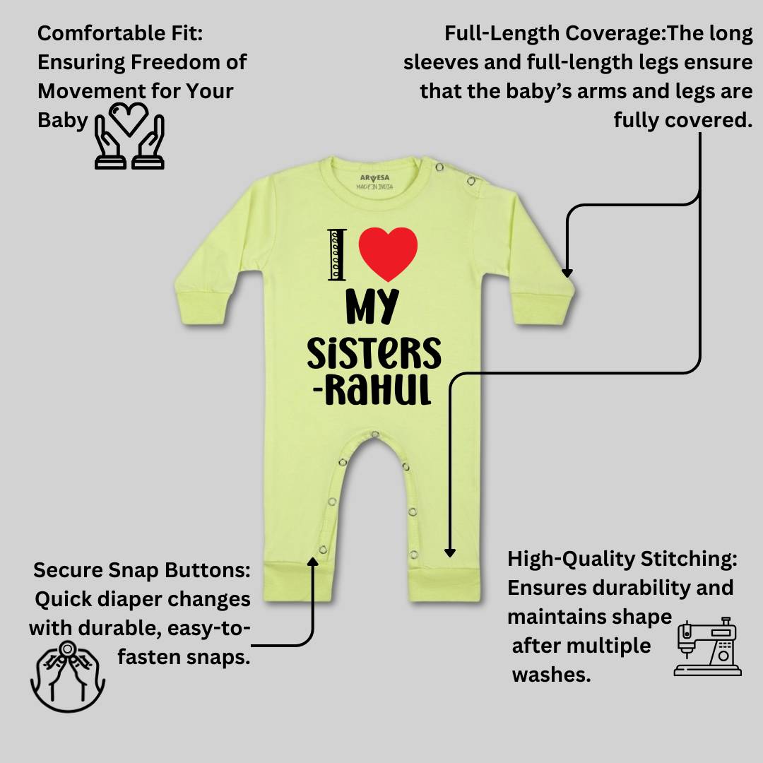 Arvesa I Love My Sister Baby Boy & Girl Dress