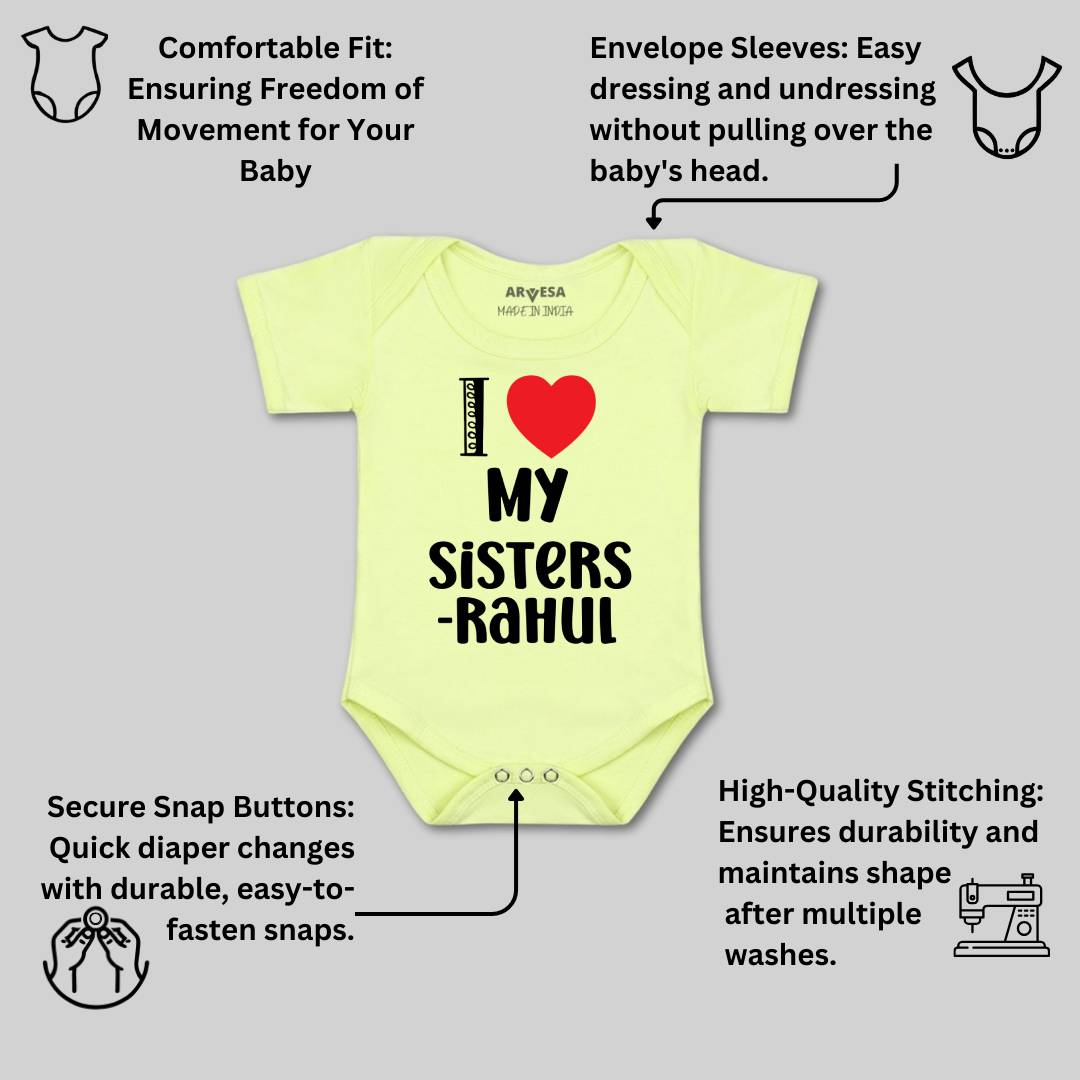 Arvesa I Love My Sister Baby Boy & Girl Dress